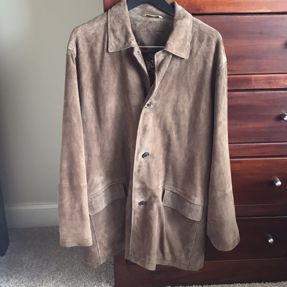Tommy Bahama brown suede Men’s XL jacket